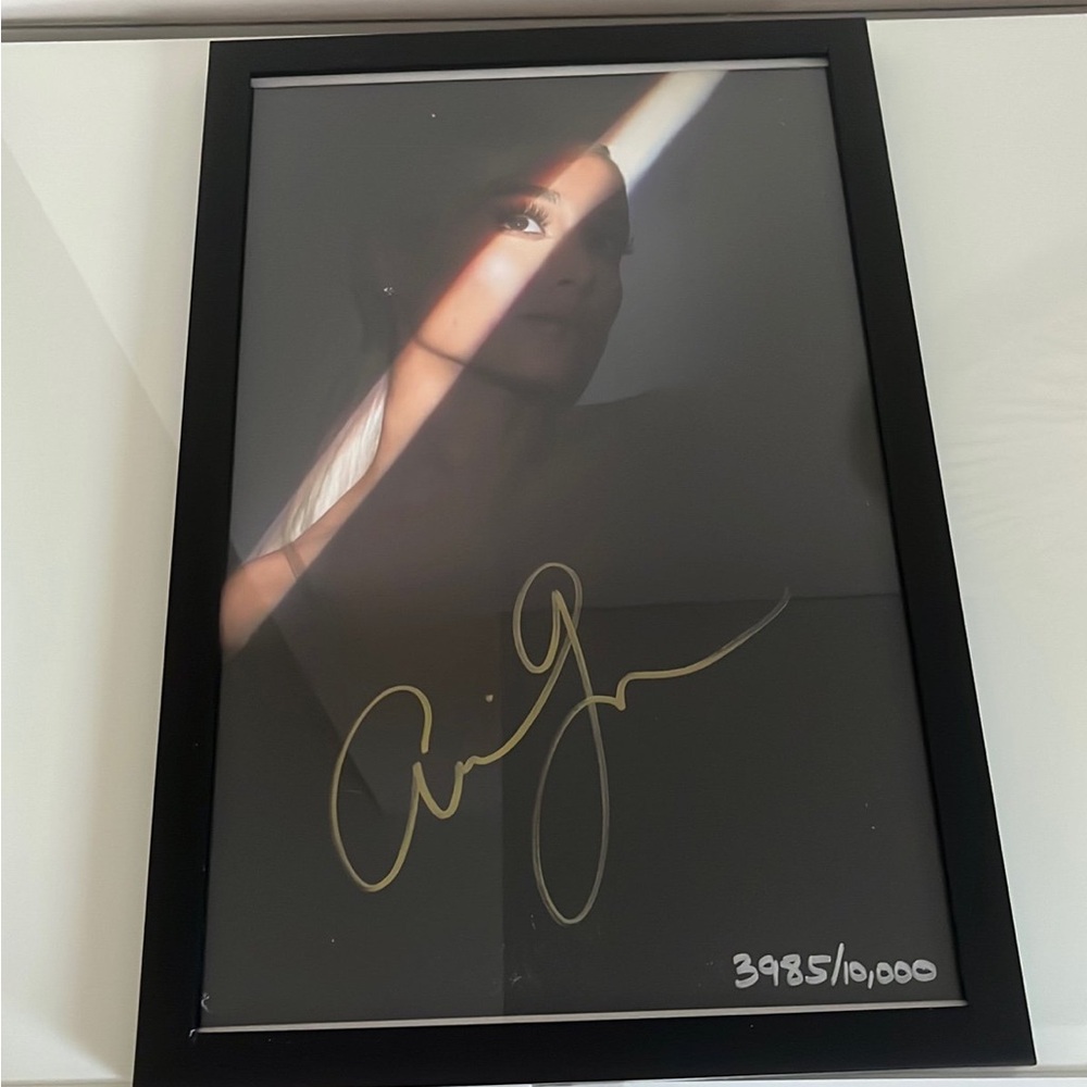 Signed Ariana Grande poster AUTHENTIC